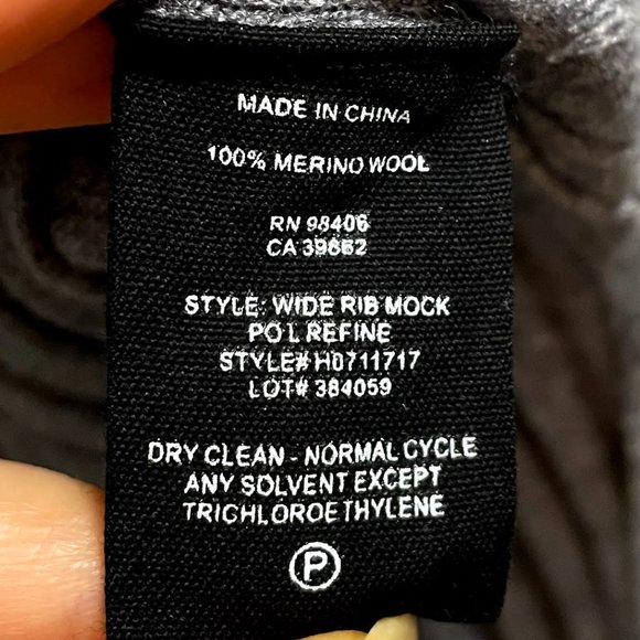 Theory Wide-Ribbed Mock Neck Merino Wool Sweater - Picture 5 of 5